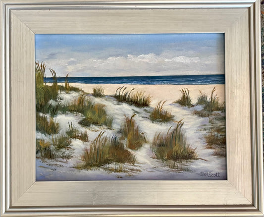 Gulf Islands Sea Oats / Dorothy Gail Scott / 11x14 / Framed