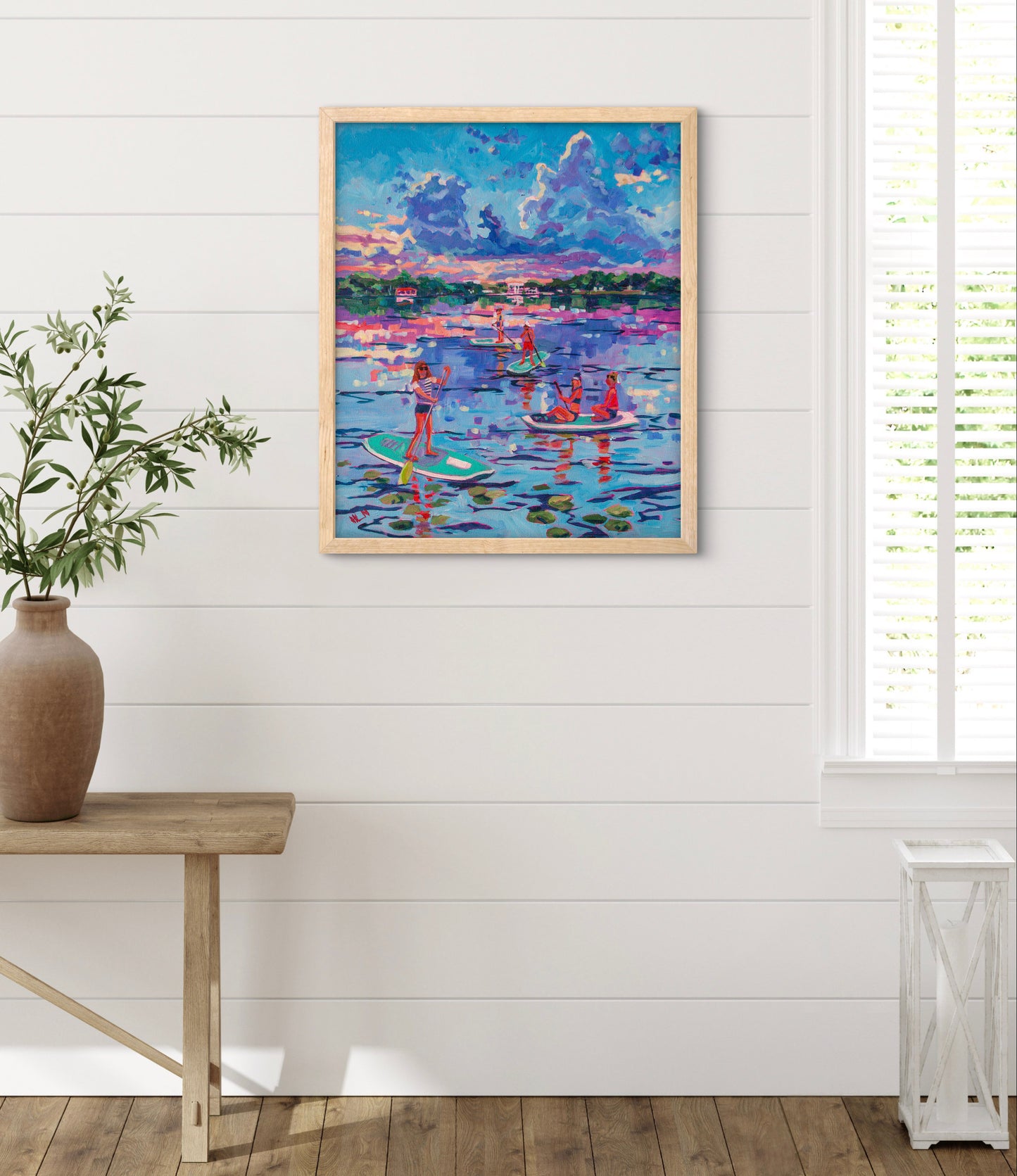 Paddle Boarding at Sunset - Heather Nagy