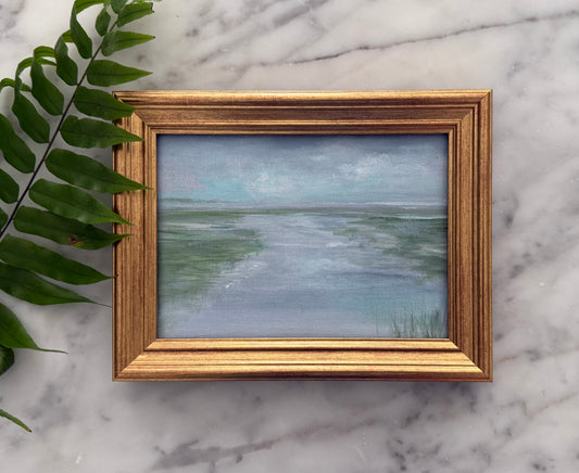 Morning Light / Lori Bowen / 5x7 / Framed / Acrylic & Oil on Panel