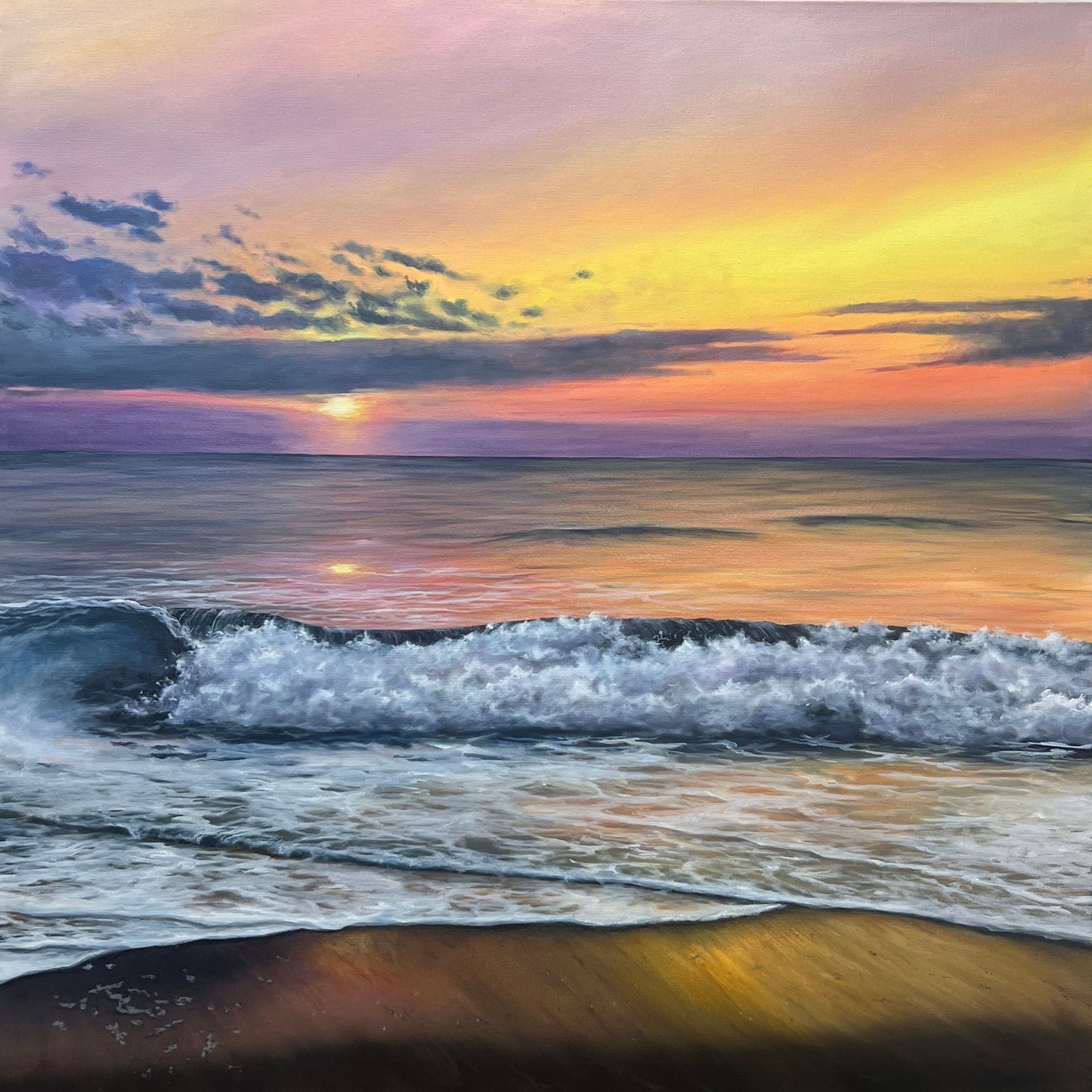 Rainbow Sunrise / Caitlin Accurso / 36x36