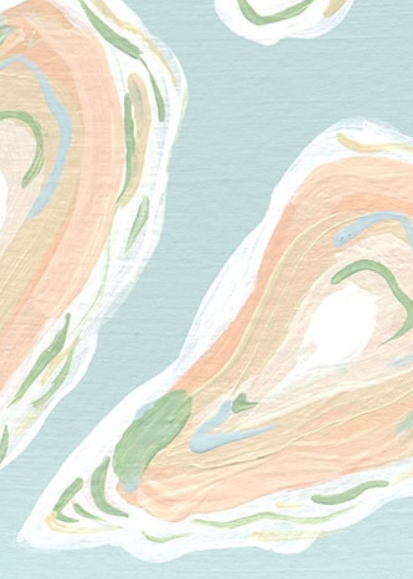 Pink Oysters / Paige Janes / 5x7 / Acrylic on Paper