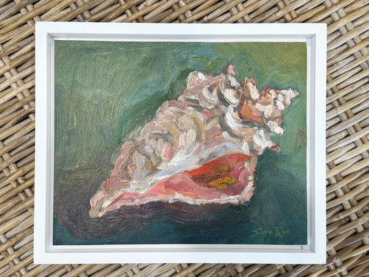 Shell on Green - by Sara Rae