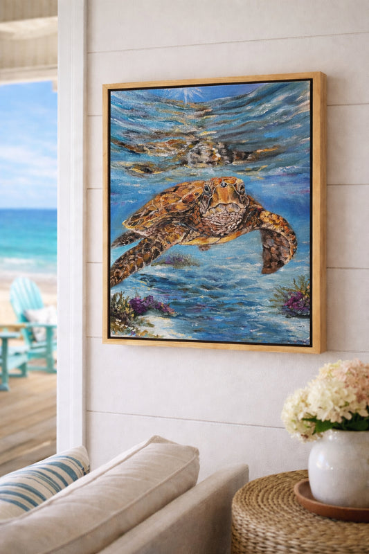 Between Two Worlds / Michelle Dalrymple / 16x20 / Framed / Oil on Canvas