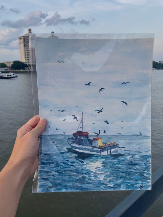 Fishing Boat - by Hannah Moore