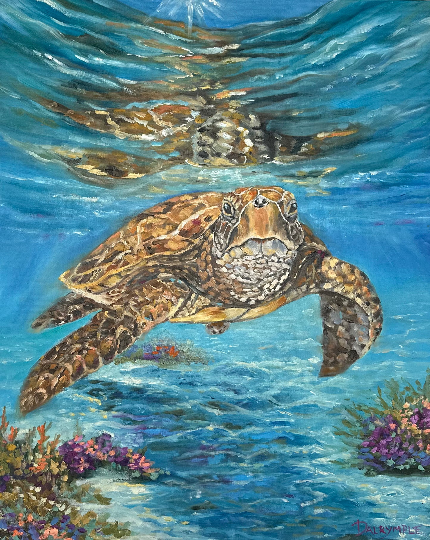 Between Two Worlds / Michelle Dalrymple / 16x20 / Framed / Oil on Canvas