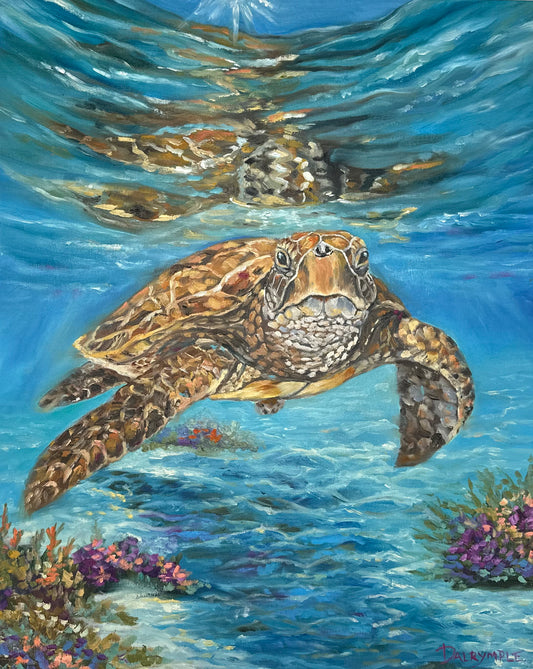 Between Two Worlds / Michelle Dalrymple / 16x20 / Framed / Oil on Canvas