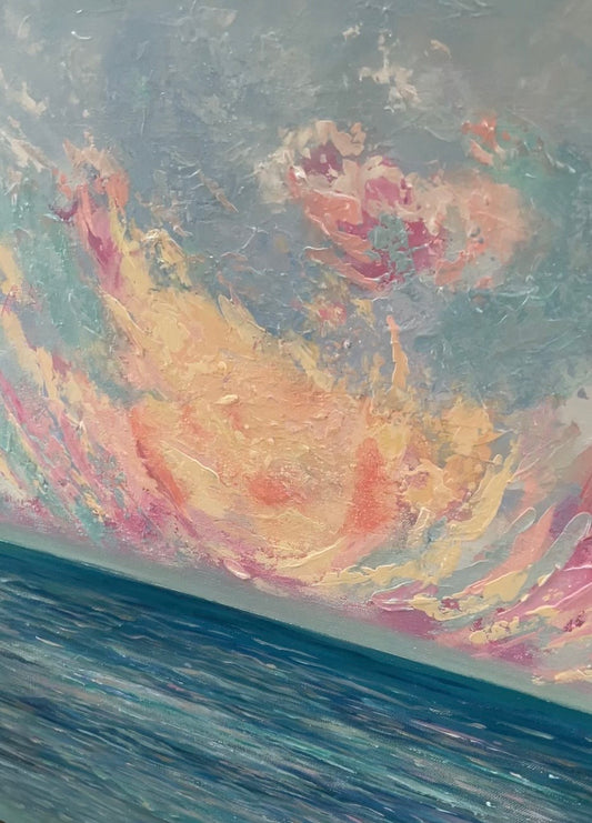 Dancing Skies / Alicia Colella / 24x24 / Framed