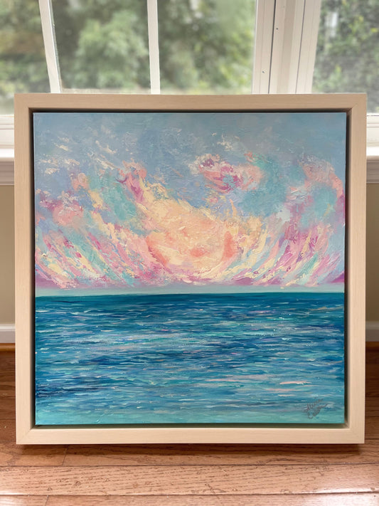 Dancing Skies / Alicia Colella / 24x24 / Framed