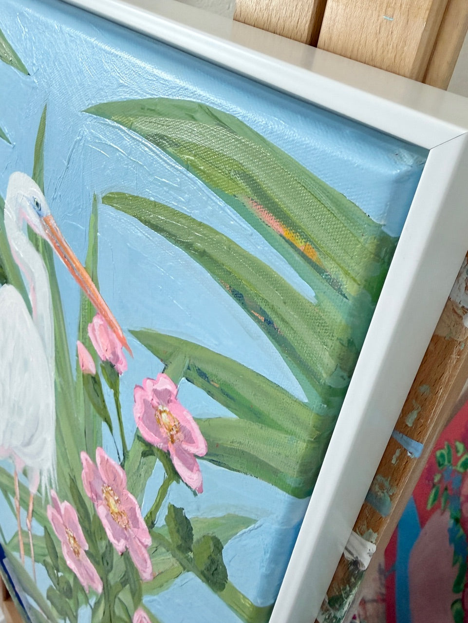 Marsh in Bloom / Sheri Hartnett / 21x25 / Framed / Acrylic on Canvas