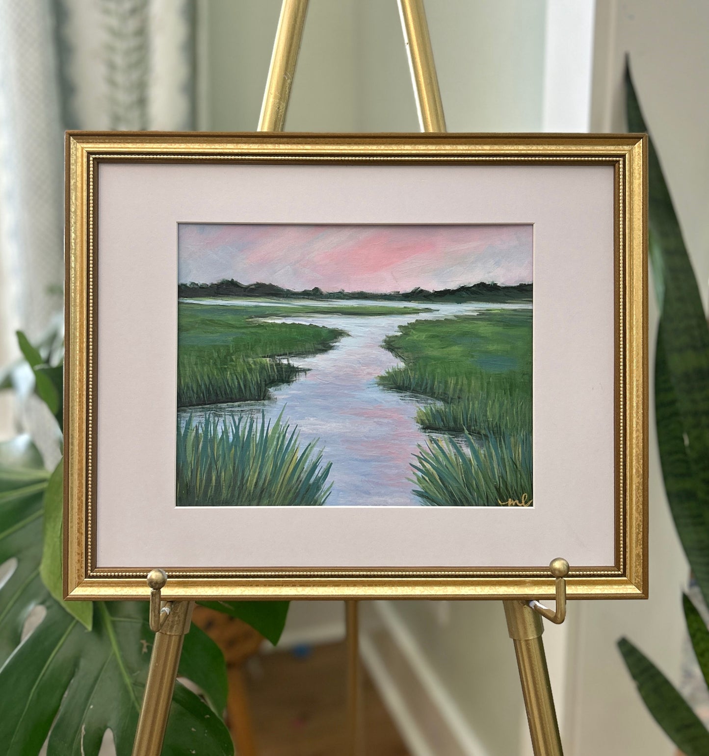 Sunrise Serenity / Melissa Lawrence / 8x10 / Framed / Acrylic on Paper