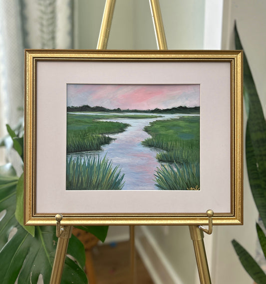 Sunrise Serenity / Melissa Lawrence / 8x10 / Framed / Acrylic on Paper