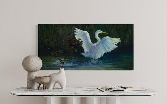 Marsh Lit Morning - by Laura Steinhauer