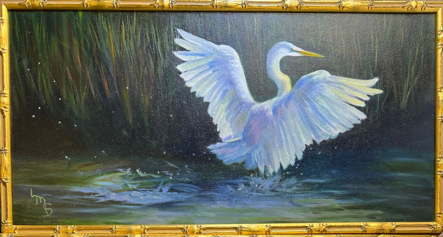 Marsh Lit Morning - by Laura Steinhauer