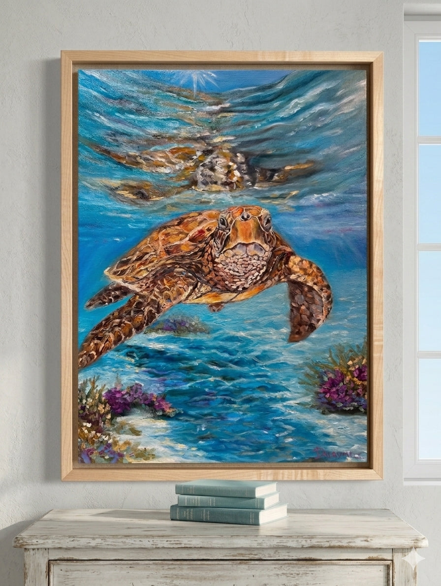 Between Two Worlds / Michelle Dalrymple / 16x20 / Framed / Oil on Canvas
