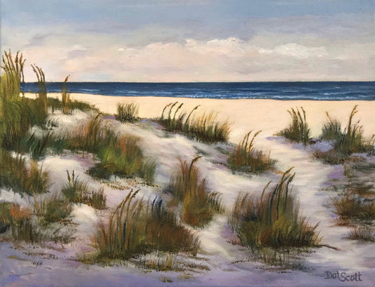 Gulf Islands Sea Oats / Dorothy Gail Scott / 11x14 / Framed