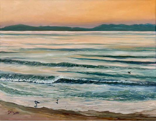 Ventura Rincon Sunrise /Dorothy Gail Scott / 11x14