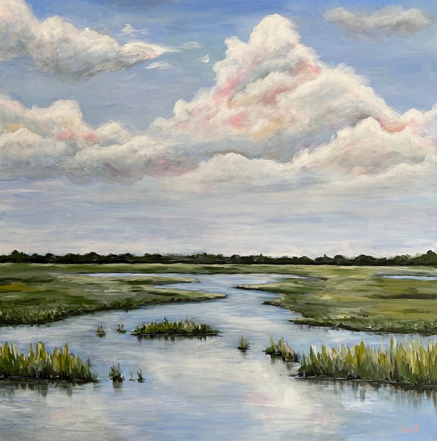 Wandering / Melissa Lawrence / 36x36 / Acrylic on Canvas