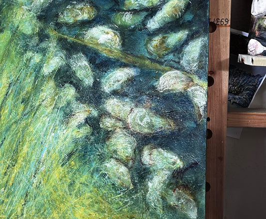 Wild & Briny Oyster Bed / Sandra FitzSimmons / 30x24