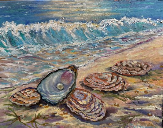 Tidal Offering / Michelle Dalrymple / 16x20 / Oil on Canvas