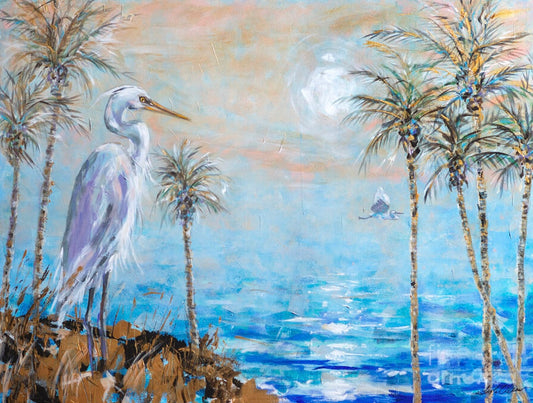 Palms and Plumes / Linda Olsen / 48x36