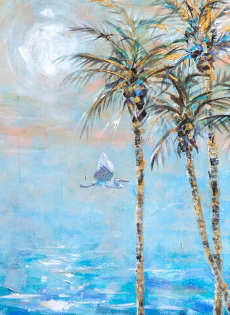 Palms and Plumes / Linda Olsen / 48x36