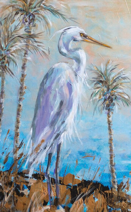 Palms and Plumes / Linda Olsen / 48x36