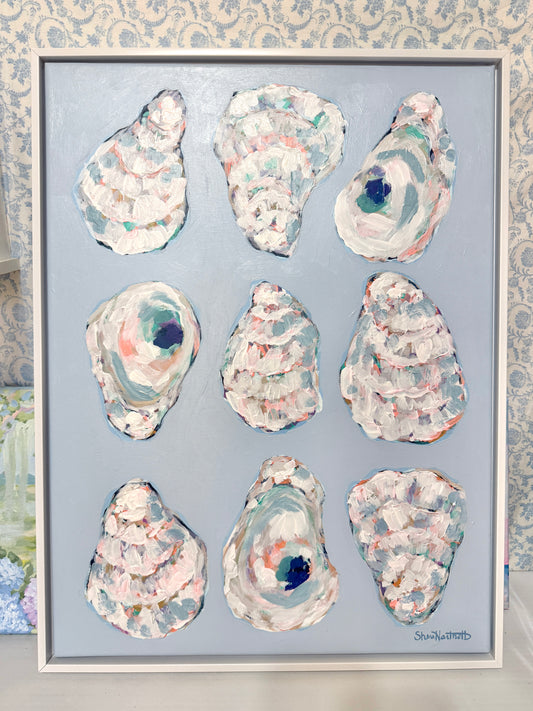 Oyster Shells / Sheri Hartnett / 19.75x25.75 / Framed