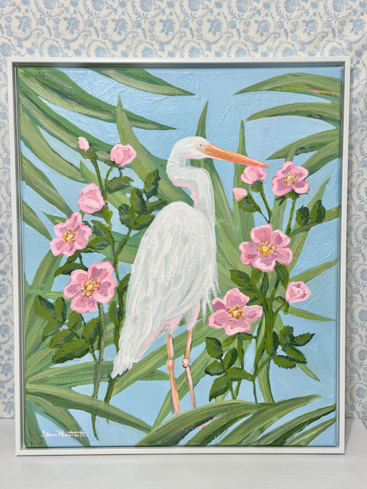 Marsh in Bloom / Sheri Hartnett / 21x25 / Framed / Acrylic on Canvas