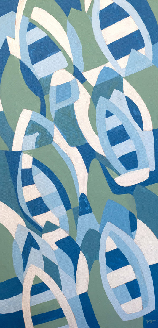 Rowboat Patterns / Pamela Tarbell / 24x12