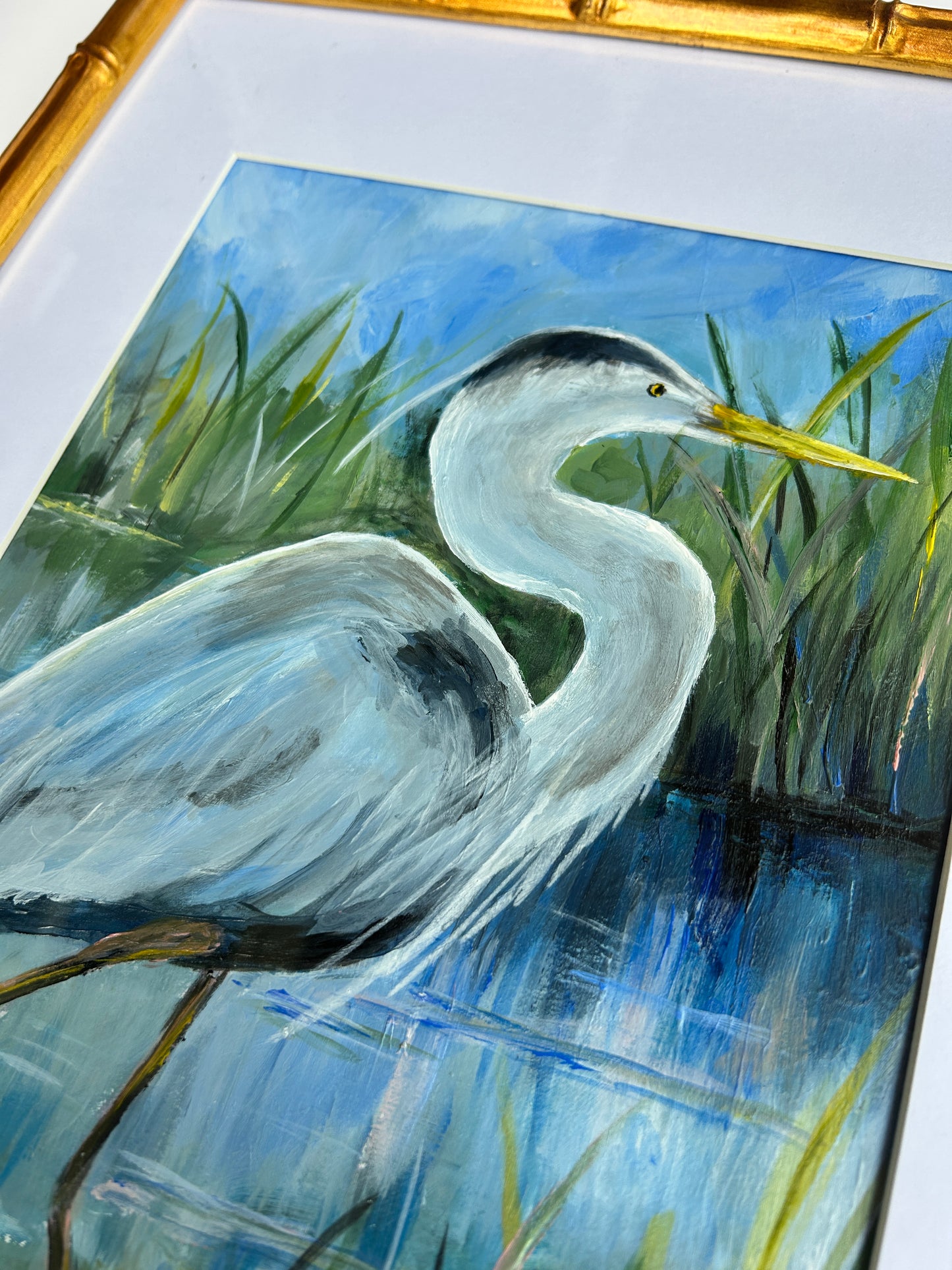 Reflections / Melissa Lawrence / 8x10 / Framed / Acrylic on Paper