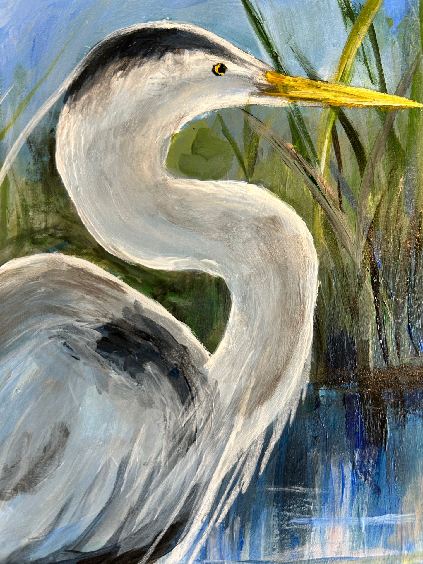 Reflections / Melissa Lawrence / 8x10 / Framed / Acrylic on Paper