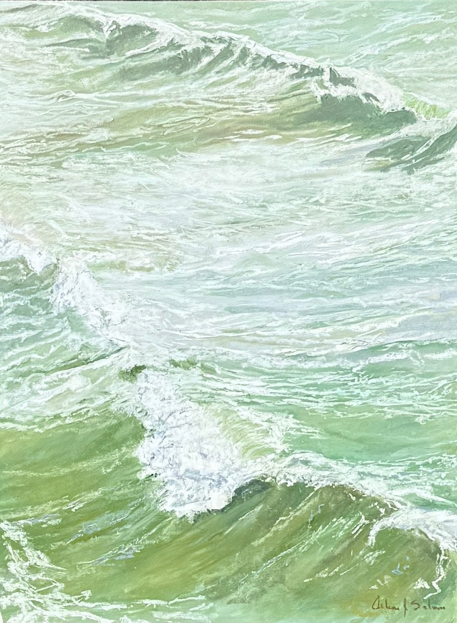 Sea Symphony / Arlene Salmon / 16x12 / Framed / Pastel on Paper