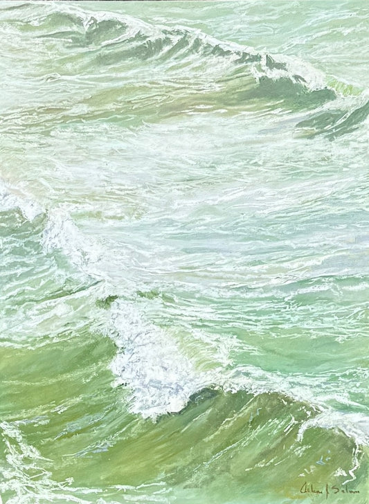 Sea Symphony / Arlene Salmon / 16x12 / Framed / Pastel on Paper