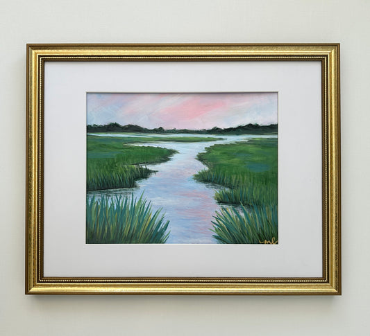 Sunrise Serenity / Melissa Lawrence / 8x10 / Framed / Acrylic on Paper