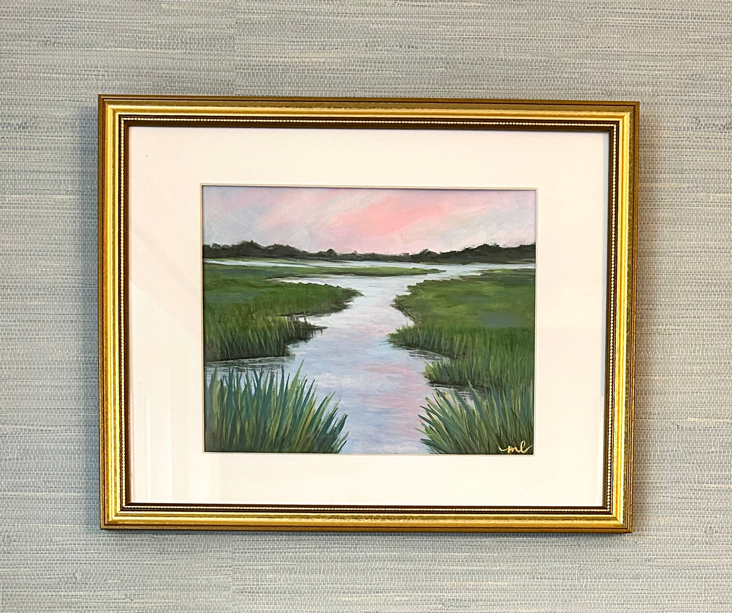 Sunrise Serenity / Melissa Lawrence / 8x10 / Framed / Acrylic on Paper