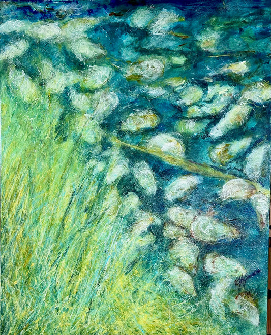 Wild & Briny Oyster Bed / Sandra FitzSimmons / 30x24