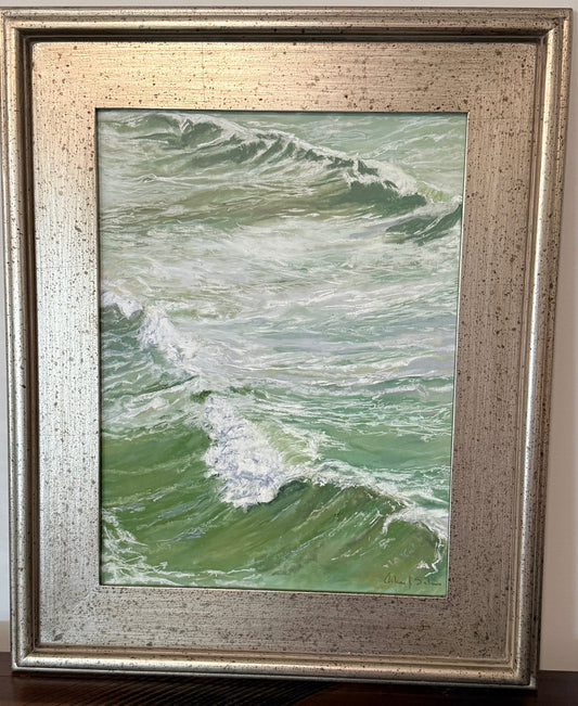 Sea Symphony / Arlene Salmon / 16x12 / Framed / Pastel on Paper