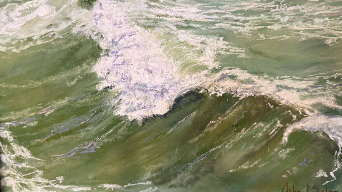 Sea Symphony / Arlene Salmon / 16x12 / Framed / Pastel on Paper