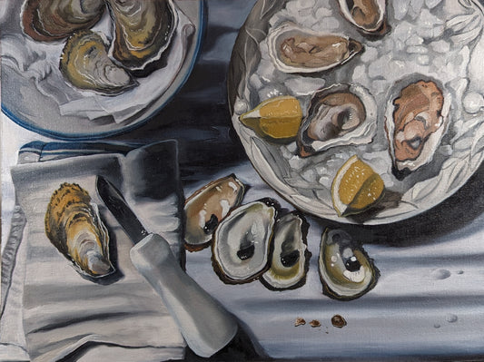 Oyster Still Life (Christmas Eve) - by Bryan Gorski