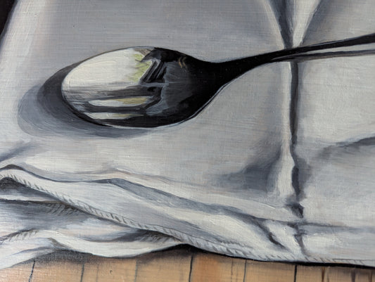 Spoon on Kitchen Towel - by Bryan Gorski